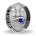 2018 New England Patriots Super Bowl Championship Ring/Pendant (Owner-C.Z. logo)